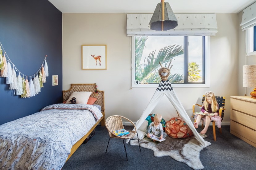 A beautiful bedroom to nurture sibling friendship